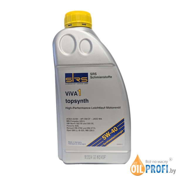 SRS Viva 1 topsynth 5W-40 1л
