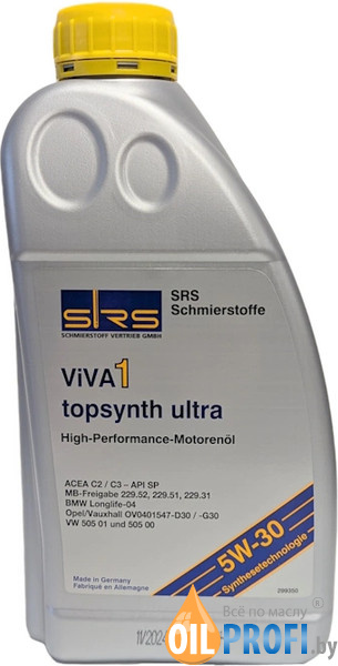 SRS Viva 1 topsynth ultra  5W-30  1л