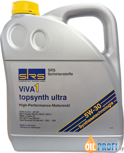 SRS Viva 1 topsynth ultra  5W-30  5л